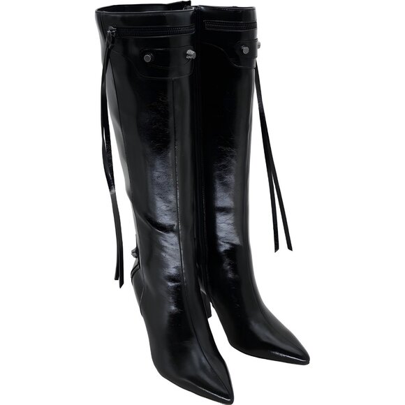 BCBGeneration Irina Knee High Pointed Toe Boots Black Women's US 7M - Picture 4 of 6